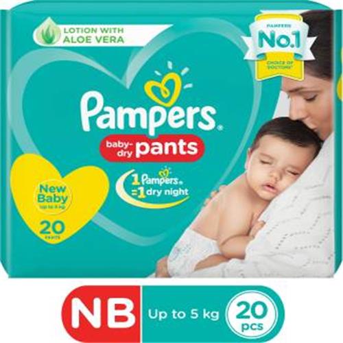PAMPERS NB PANTS S (UP TO 5kg) 20 PANTS